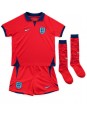 Billige England Declan Rice #4 Bortedraktsett Barn VM 2022 Kortermet (+ Korte bukser)